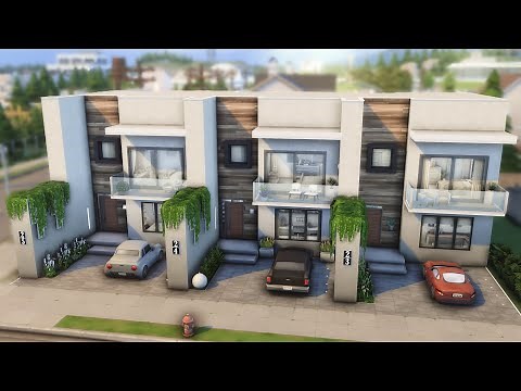 APARTMENT BUILDINGS (Modern, Boho & Glamour) | [No CC] Sims 4 Speed Build