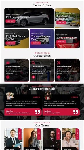 Car Dealer Website Template 🚗 | Scroll Demo