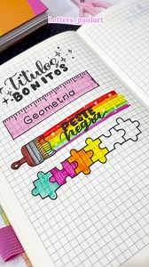 Ideas de títulos súper creativos🌈✨ #apuntesbonitos #titulosbonitos #caligrafia #letrasbonitas #escribebonito #tareasescolares #tareasbonitas | Letters_paolart