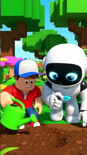 Neo Robot Helps Me Grow a Garden in Roblox 🌼