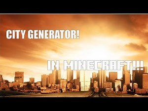 Minecraft | CITY GENERATOR | NO MODS 100% Vanilla | Only One Command | (UPDATED!)