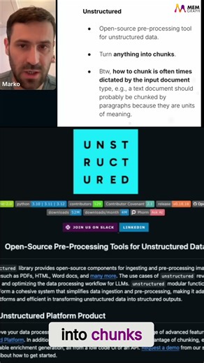 How Unstructured2Graph RAG Tool Uses Unstructured IO for Chunking #shorts