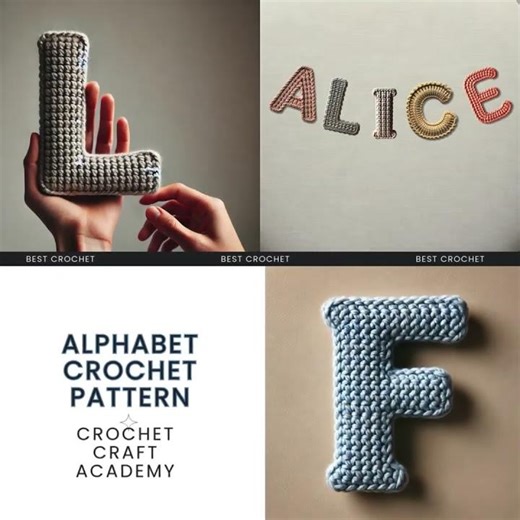 Crochet Alphabet Letters Patterns – A to Z Handmade Amigurumi Letters Pattern #crochetlife #crochet