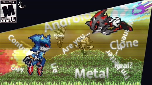METAL SONIC VS ANDROID SHADOW | SONIC SPRITE ANIMATION |