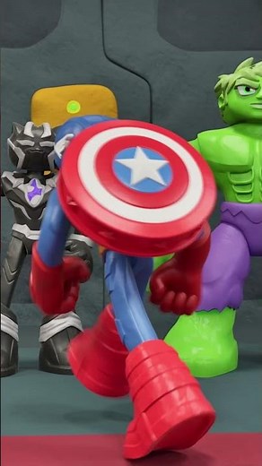 Captain America And Spider-Man Put Up The Christmas Tree | Play-Doh Marvel