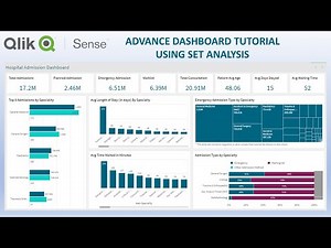 Qlik Sense Healthcare Dashboard Tutorial with Set Analysis Expressions | End to End Tutorial