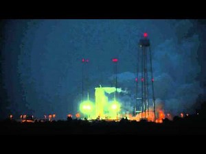 Antares Rocket Hot Fire Test Conducted At Wallops | Video