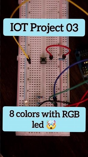🔥 I made an RGB LED change colors with just ONE button! 🤯🔴🟢🔵 #Arduino #Shorts #DIYTech #Electronics