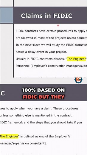 Understanding Claim Procedures in FIDIC Contracts #shorts