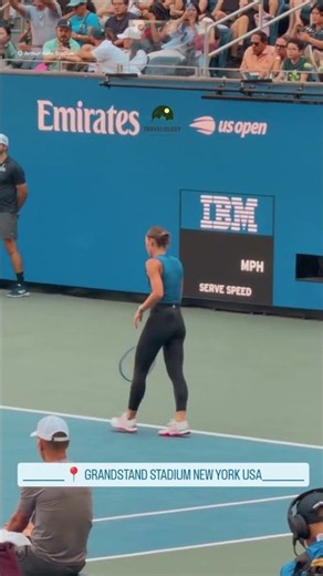 Queen Marta Kostyuk Flexing Her Muscles in Practice Match | Grandstand Stadium New York USA