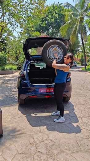 Here's how you can remove the spare wheel of the #Tata #Altroz iCNG... . . . . | ShiftingGears.in