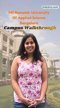 MS Ramaiah University Bangalore Campus Tour | Student Walkthrough #LCC #campustour #bangalore #fyp
