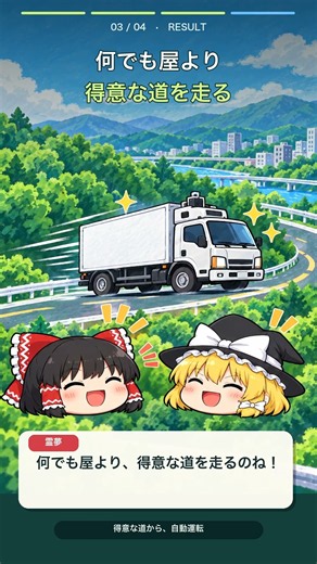 「自動運転」を変える。 物流業界の新常識 Gatikが描く未来図【技術解説】【ゆっくり解説】 #Shorts