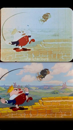 Fleischer Cartoons on Instagram: "👑Greedy Humpty Dumpty👑 Here’s a look at a 16mm print vs the new restoration! #surreal #thegoldenageofanimation #goldenagecartoons #2danimation #2danimations #goldenageanimation #traditionalanimation #handdrawnanimation #oldcartoons #cartoondesign #classiccartoons #vintagecartoons #lowbrowartist #rubberhose #lowbrowempire #cartoons #lowbrow #surrealistic #surrealismo #characteranimation #creepypasta #funnyvideos #fleischerstudios #maxfleischer #cartoon #animati