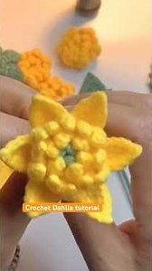 Crochet Dahlia Flowers tutorial 🌼✨