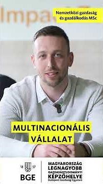 BGE Nemzetközi gazdaság és gazdálkodás MSc