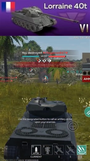 Lorraine 40t🇫🇷 | War Thunder Mobile