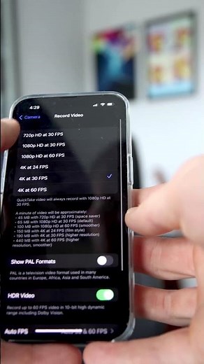 Advanced Camera Settings on the Iphone 13 Pro/Pro max