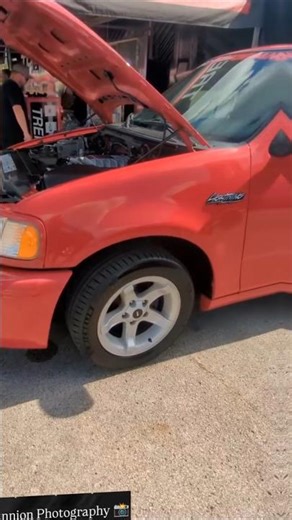 1999 Ford F-150 Lightning. In red truck Livernois 🛻🤤