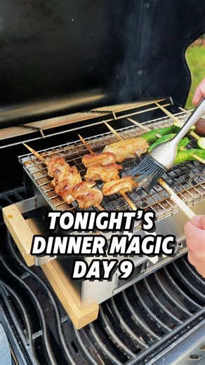 Skewered free-range chicken grilled to tender, juicy perfection! #cooking #diningdiaries