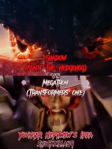 Megatron vs Shadow#Megatron#Shadow#transformersone#Sonicthehedgehog3#transformers#One#Sonic#the#hedgehog#3 Megatron, Now the Leader of the Decepticons vs Shadow, the Most Powerful Ultimate Lifeform Ever Seen.