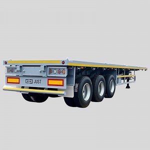 [Hot Item] Vehicle Flat Platform Trailer for Container Shipping