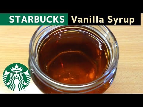 Homemade Starbucks Vanilla syrup | Simple and Easy Vanilla syrup