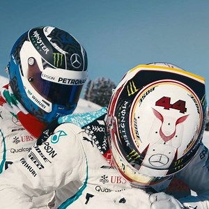 126K views · 2.6K reactions | Sliding through the snow is harder than expected... | Mercedes-AMG Petronas F1 Team | Facebook