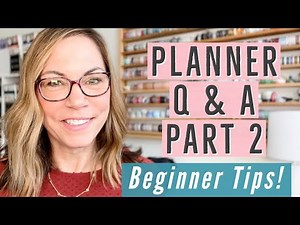 Planner Q and A Part 2 - Planner Tips -How to Make Your First Spread & More! Happy Planner Beginners
