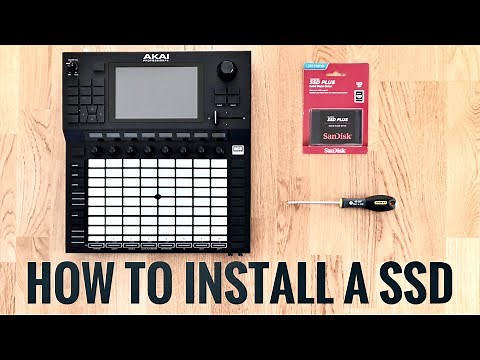 How to expand storage by installing a SSD on the Akai Force or MPC Live