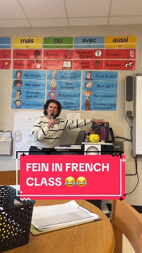 Playing Fein in an AP French class is so jokes 😂 Via: @sophia.diion