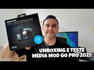 UNBOXING E TESTES MEDIA MOD GO PRO EM 2025
