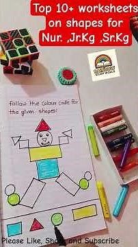 📚Top 10+ worksheets on shapes 📚 Worksheets for Nursery, Jr.Kg,Sr.Kg📚🖍️ Simple shapes worksheets📚🖍️