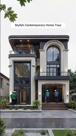 Modern 3-Story House Construction Process Stunning Home Build Step-by-S #modelbuilding #architecture