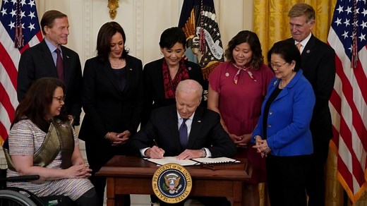 AAPI community celebrates Covid-19 Hate Crimes Act, but say more work needs to be done