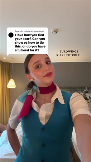 Scarf Tutorial for Cabin Crew Uniforms