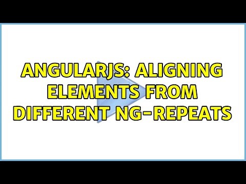 AngularJS: Aligning elements from different ng-repeats