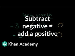 Why subtracting a negative is equivalent to adding a positive Video Lecture