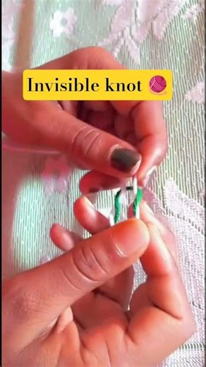 How To Tie A Invisible knot 🧶 #crochet #diy #crochettutorial #tutorial