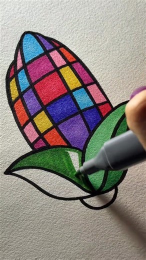 33K views · 145 reactions | Colourful Sweet corn sketching #asmr #colouring #skrtching #relaxing | ZenDoodle ASMR | Facebook