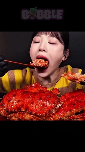 Spicy Giant Buldak King Crab! ASMR MUKBANG EATING SOUND ©️Eat with Boki