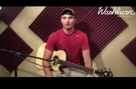 Washburn Festival Series 6 String Acoustic-Electric Guitar, Right, Natural (EA20SNB-O)