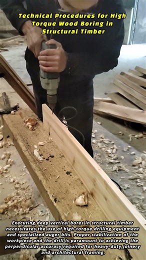 Technical Procedures for High Torque Wood Boring in Structural Timber