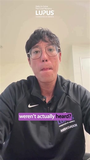 Feeling dismissed in medical settings is something many people with #lupus face. 💜 Join Brian and other expert speakers for Lupus & You: Be Your Strongest Voice on January 14 — a free virtual event focused on advocating for your care. Save your spot at Lupus.org/LupusandYou