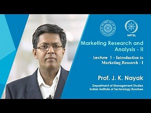 01. Introduction to Marketing Research - I