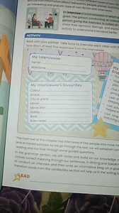 Work with your partner. Take turns to interview each other with... | Filo