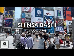 This is a 400 Year Old Shopping District in Osaka, Japan! | Shinsaibashi Walking Tour | 4K HDR