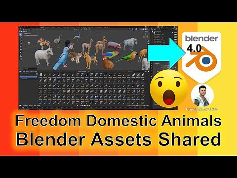 Freedom Domestic Animals 3D Models Collection - Blender 4.0