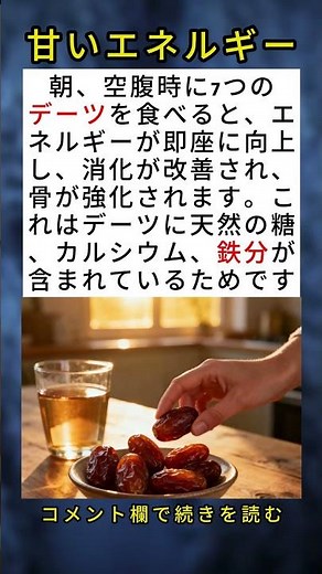 朝に7つのデーツを食べると本当に効果があるの？🌴