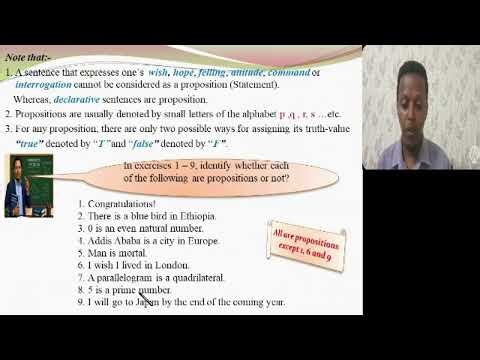 Propositional Logic Lesson 1 Proposition and Rules of Connectives